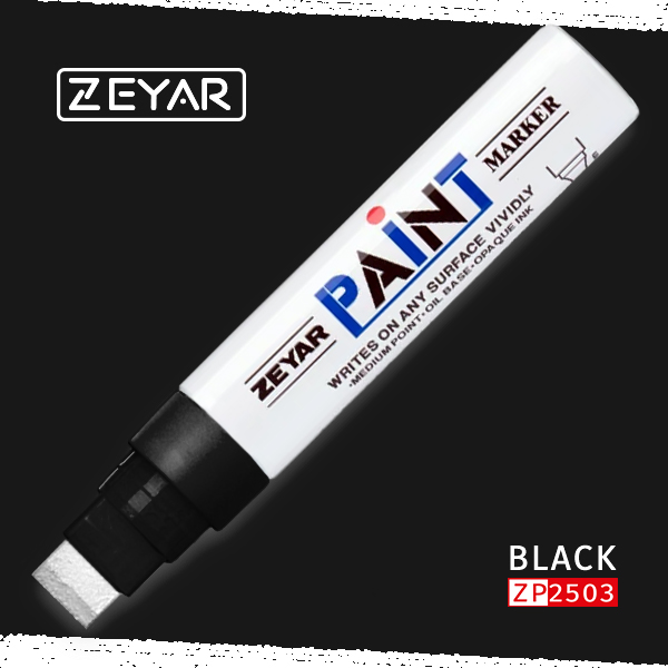 Маркер Zeyar Paint Marker ZP1501 Черный 15 мм на маслянной основе. Купить в ВикАрт