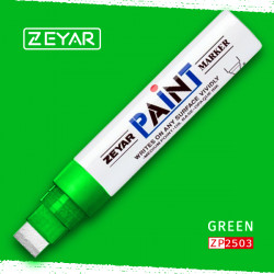 Маркер Zeyar Paint marker масляный Зеленый (Green), 15 мм 
