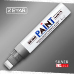 Маркер Zeyar Paint marker масляный Серебро (Silver), 15 мм 