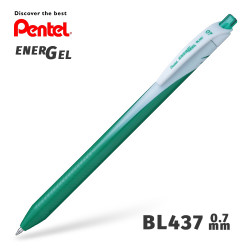 Гелевая ручка линер Pentel EnerGel Wave BL437-D Зеленый