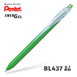 Гелевая ручка линер Pentel EnerGel Wave BL437-K Салатовый