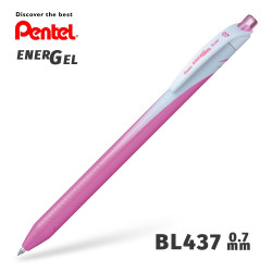 Гелевая ручка линер Pentel EnerGel Wave BL437-P Розовый