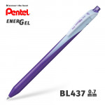 Гелевая ручка линер Pentel EnerGel Wave BL437-V Фиолетовый