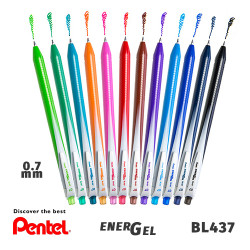 Гелевые ручки линеры Pentel EnerGel Wave BL437