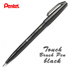 Линер-кисть Pentel Brush Sign Pen, черный