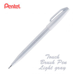 Фломастер-кисть Touch Brush Sign Pen Светло-серый