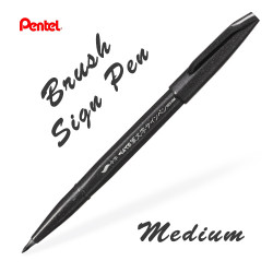 Линер-кисть Pentel Brush Sign Pen Medium