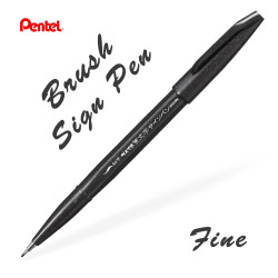 Линер-кисть Pentel Brush Sign Pen Fine
