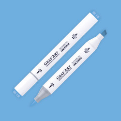 Маркер спиртовой Малевичъ GrafArt Brush, Голубой B603