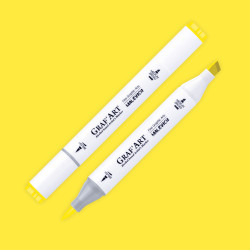 Маркер спиртовой Малевичъ GrafArt Brush, Желтый Y304
