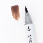 Маркер спиртовой Малевичъ GrafArt Brush, Коричневый светлый T403