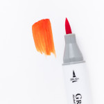 Маркер спиртовой Малевичъ GrafArt Brush, Мандариновый O101