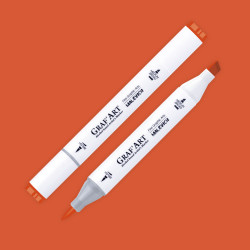 Маркер спиртовой Малевичъ GrafArt Brush, Оранжево-красный O103