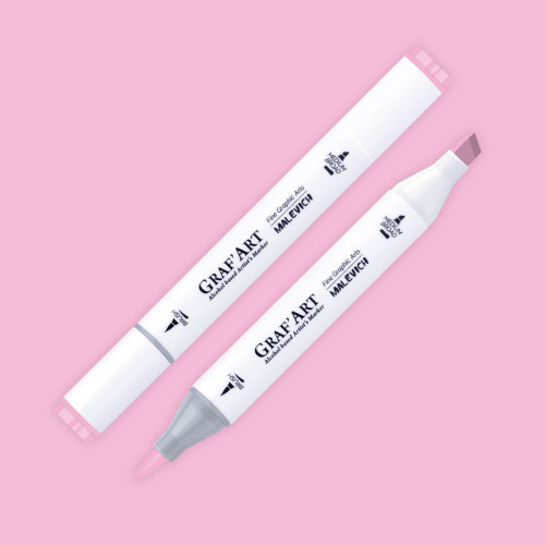 Маркер спиртовой Малевичъ GrafArt Brush, Розовый светлый P301