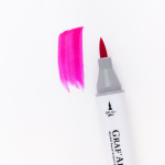 Маркер спиртовой Малевичъ GrafArt Brush, Розовый яркий P205