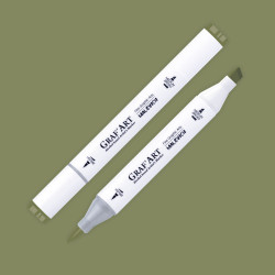 Маркер спиртовой Малевичъ GrafArt Brush, Серый зеленый 4 W204