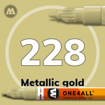 Маркер акриловый Molotow 127HS-CO 228 Металлик золото (Metallic gold) 1.5 мм