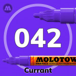 Маркер акриловый Molotow ONE4ALL 127HS 042 Фиолетовый (Currant) 2мм