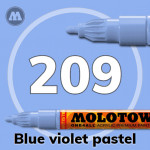 Маркер акриловый Molotow ONE4ALL 127HS 209 Сине-фиолетовый (Blue violet pastel) 2мм