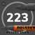 Маркер акриловый Molotow ONE4ALL 127HS 223 Металлик черный (Metallic black) 2мм
