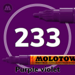 Маркер акриловый Molotow ONE4ALL 127HS 233 Пурпурный (Purple violet) 2мм