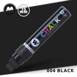 Маркер меловой Molotow CHALK 004 Черный (Black) 15 мм