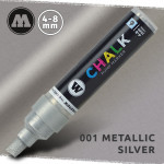 Маркер меловой Molotow CHALK 001 Серебро (Metallic_silver) 4-8 мм
