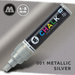 Маркер меловой Molotow CHALK 001 Серебро (Metallic_silver) 4-8 мм