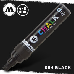 Маркер меловой Molotow CHALK 004 Черный (Black) 4-8 мм