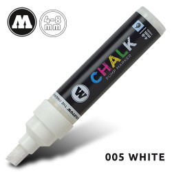 Маркер меловой Molotow CHALK 005 Белый (White) 4-8 мм