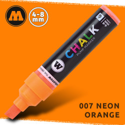 Маркер меловой Molotow CHALK 007 Неоновый оранжевый (Neon_orange) 4-8 мм