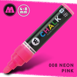 Маркер меловой Molotow CHALK 008 Неоновый розовый (Neon_pink) 4-8 мм
