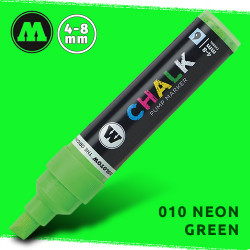 Маркер меловой Molotow CHALK 010 Неоновый зеленый (Neon_green) 4-8 мм