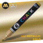 Маркер меловой Molotow CHALK 002 Золото (Metallic_gold) 4 мм