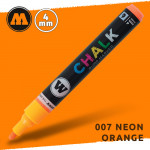 Маркер меловой Molotow CHALK 007 Неоновый оранжевый (Neon_orange) 4 мм