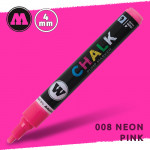 Маркер меловой Molotow CHALK 008 Неоновый розовый (Neon_pink) 4 мм