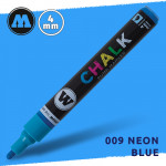 Маркер меловой Molotow CHALK 009 Неоновый синий (Neon_blue) 4 мм