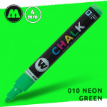 Маркер меловой Molotow CHALK 010 Неоновый зеленый (Neon_green) 4 мм