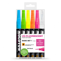 Набор маркеров GRAFX UV-Fluorescent Basic-Set 1 6 цветов
