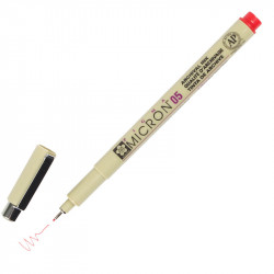 Ручка капиллярная Pigma Micron 0.5 (толщина линии 0.45мм) Красный