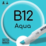 Двухсторонний маркер на спиртовой основе B12 Aqua (Вода) SKETCHMARKER