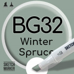Двухсторонний маркер на спиртовой основе BG32 Winter Spruce (Зимняя ель) SKETCHMARKER