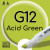 Двухсторонний маркер на спиртовой основе G12 Acid Green (Ярко зелёный) SKETCHMARKER