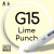 Двухсторонний маркер на спиртовой основе G15 Lime Punch (Лаймовый пунш) SKETCHMARKER