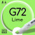 Двухсторонний маркер на спиртовой основе G72 Lime (Зеленый лайм) SKETCHMARKER