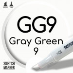 Двухсторонний маркер на спиртовой основе GG9 Gray Green 9 (Серо-зелёный 9) SKETCHMARKER