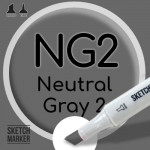 Двухсторонний маркер на спиртовой основе NG2 Neutral Gray 2 (Нейтральный серый 2) SKETCHMARKER