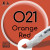 Двухсторонний маркер на спиртовой основе O21 Orange Red (Оранжево-красный) SKETCHMARKER