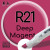 Двухсторонний маркер на спиртовой основе R21 Deep Magenta (Глубокий Пурпурный) SKETCHMARKER