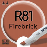 Двухсторонний маркер на спиртовой основе R81 Firebrick (Кирпич) SKETCHMARKER